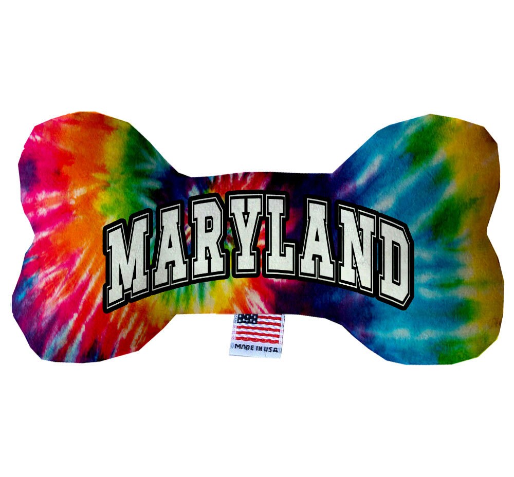 Pet & Dog Plush Bone Toys, "Maryland State Options" (Available in different pattern options)