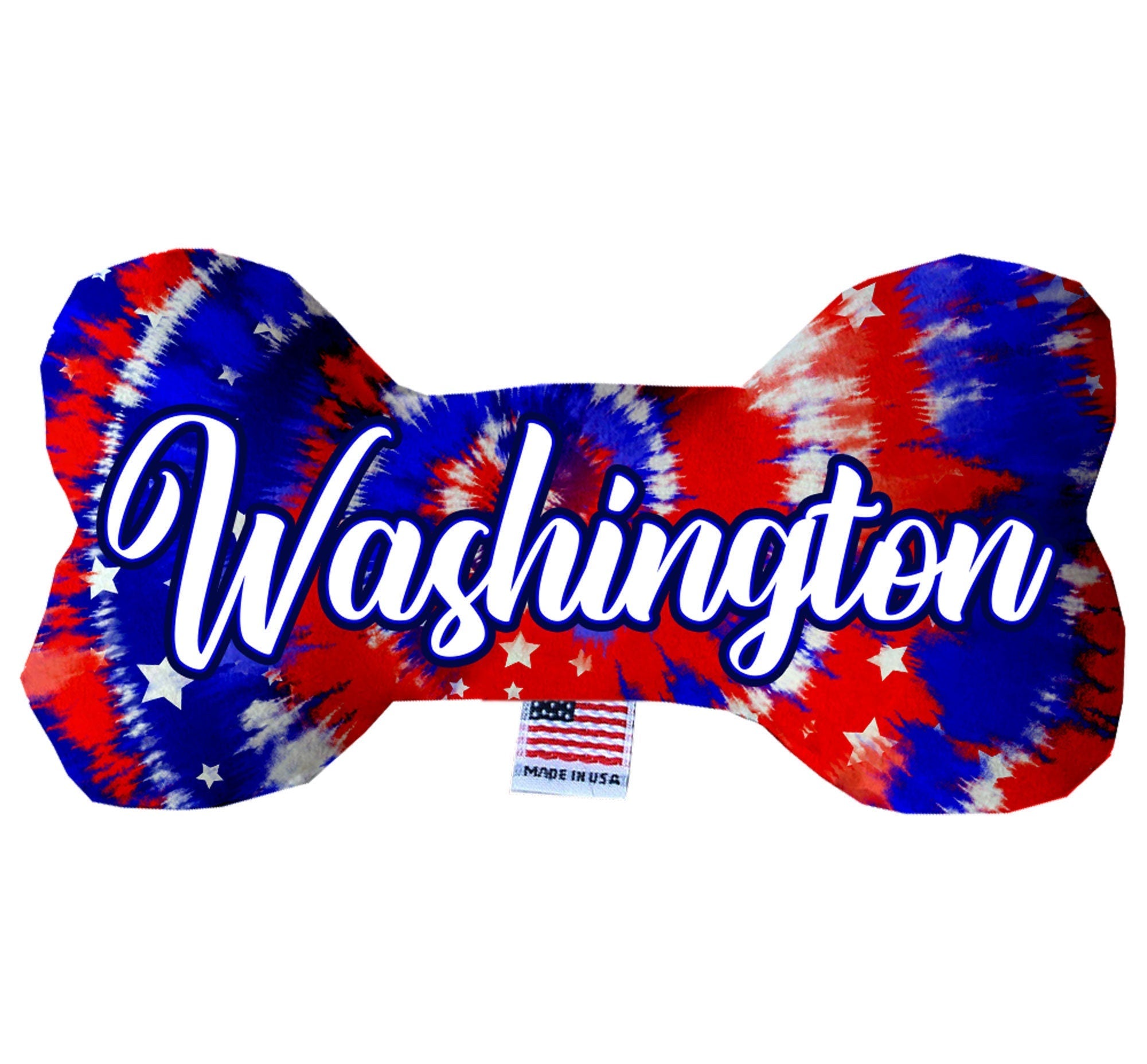 Pet & Dog Plush Bone Toys, "Washington State Options" (Available in different pattern options)