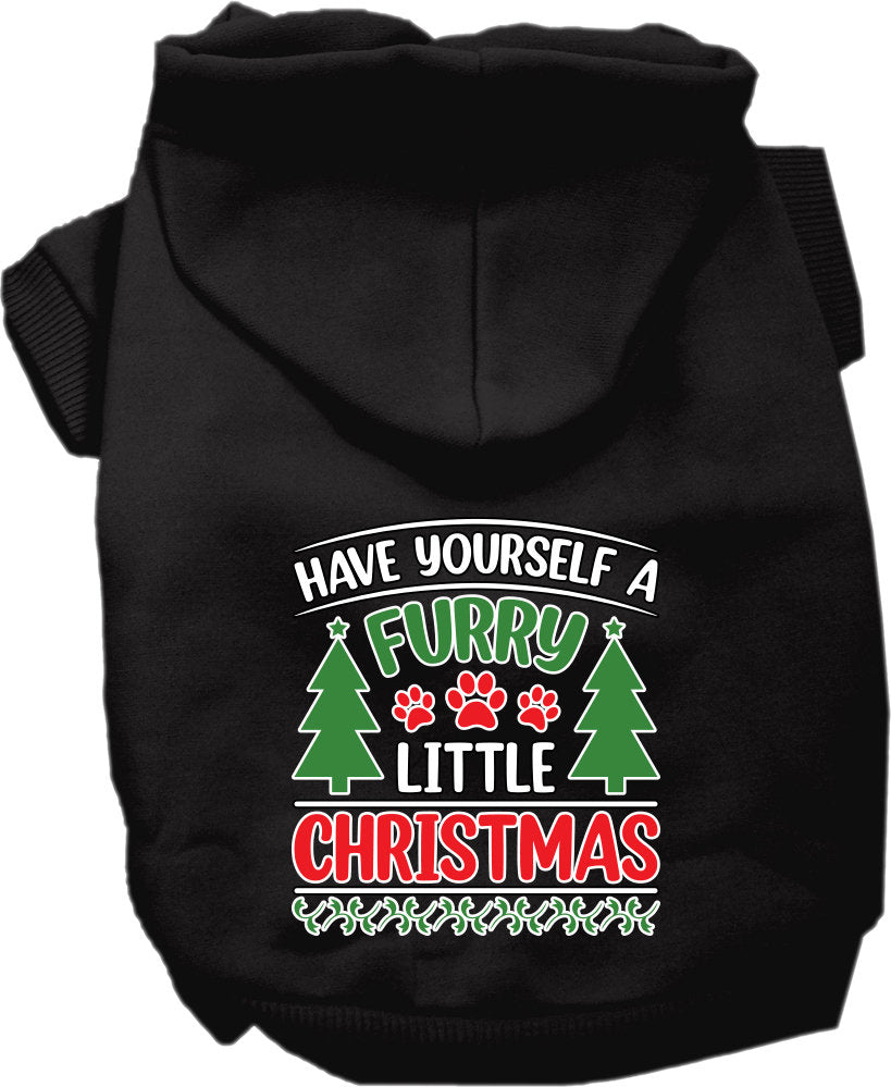 Christmas Dog Hoodie for Pets 20-115 Pounds, "Have Yourself A Furry Little Christmas"