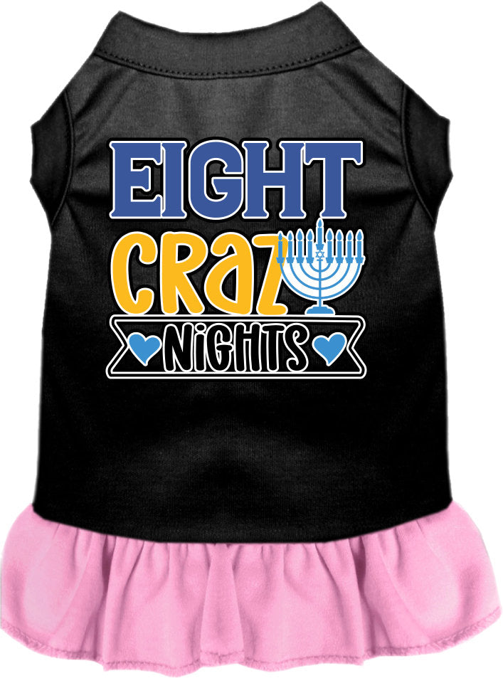 Hanukkah Pet, Dog and Cat Dress Screen Printed, "Eight Crazy Nights"