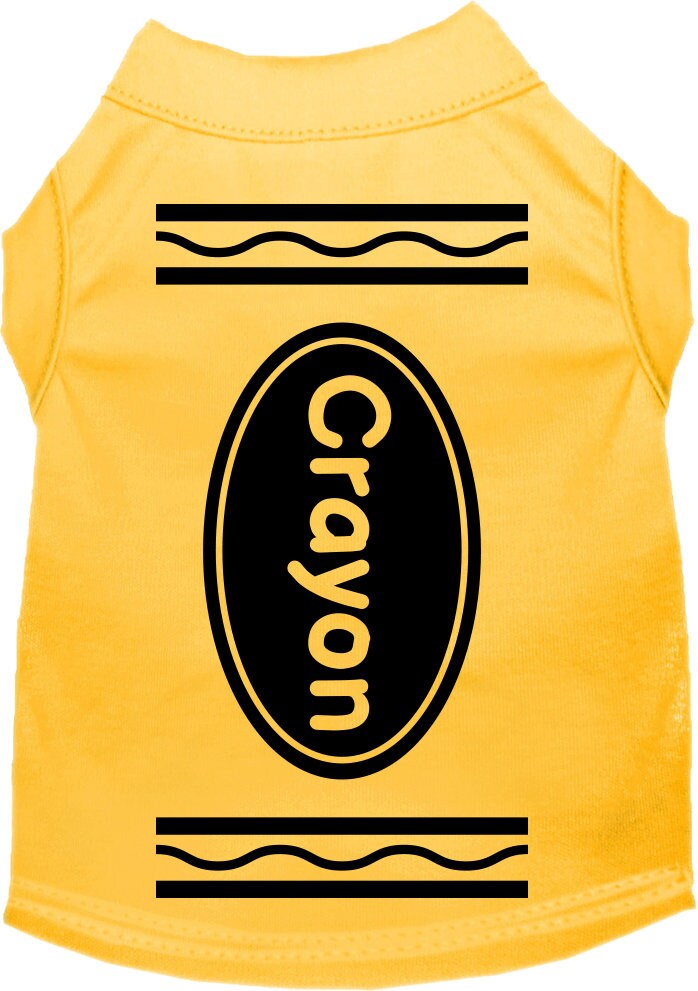 Halloween Dog Shirt for Pets 20-115 Pounds, "Crayon"