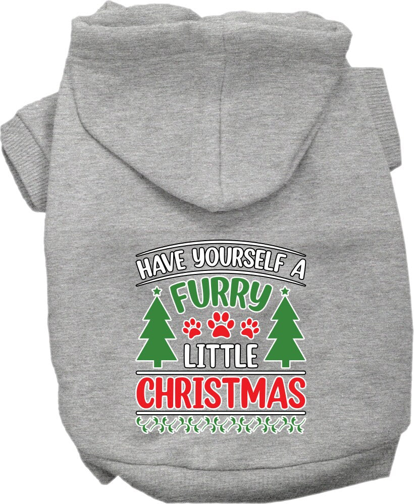 Christmas Dog Hoodie for Pets 20-115 Pounds, "Have Yourself A Furry Little Christmas"