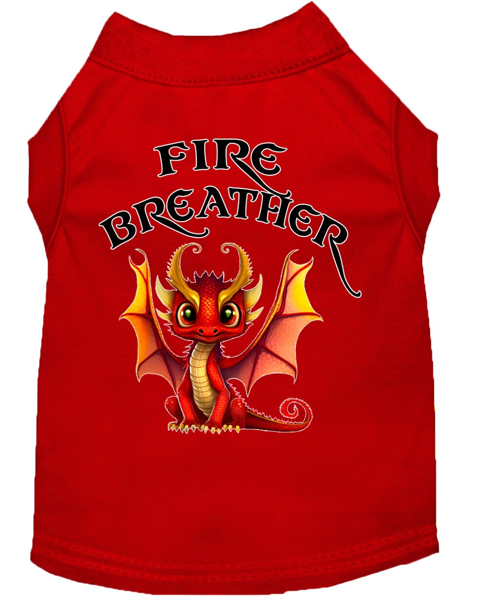 Dog Shirt for Pets 20-115 Pounds, "Fire Breather Dragon"