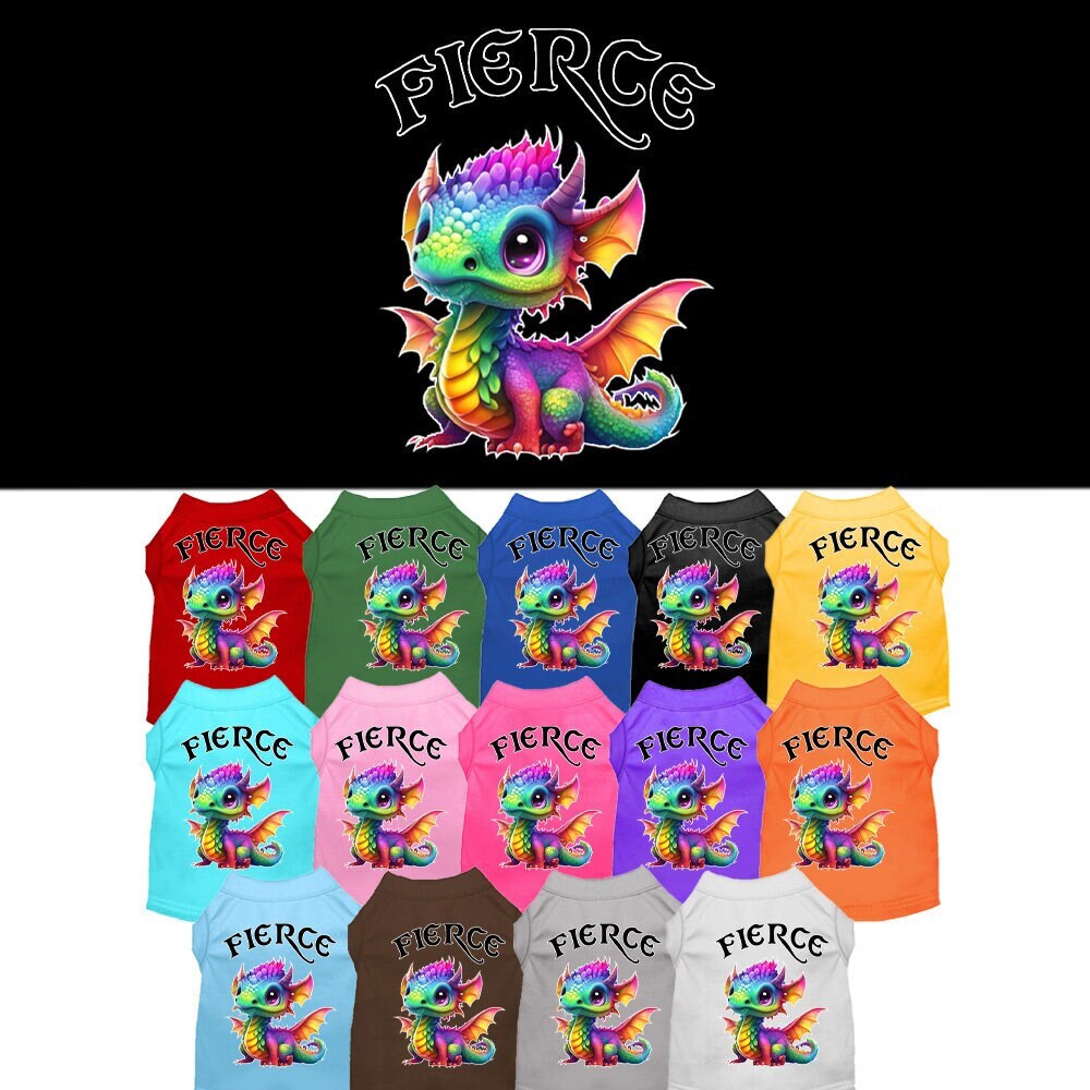 Dog Shirt for Pets 20-115 Pounds, "Fierce Dragon"