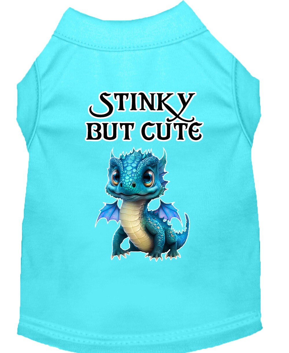 Dog Shirt for Pets 20-115 Pounds, "Stinky But Cute Dragon"