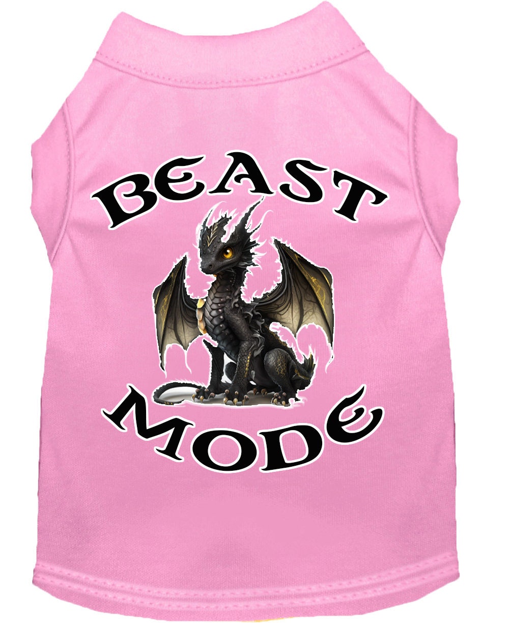 Dog Shirt for Pets 20-115 Pounds, "Beast Mode Dragon"