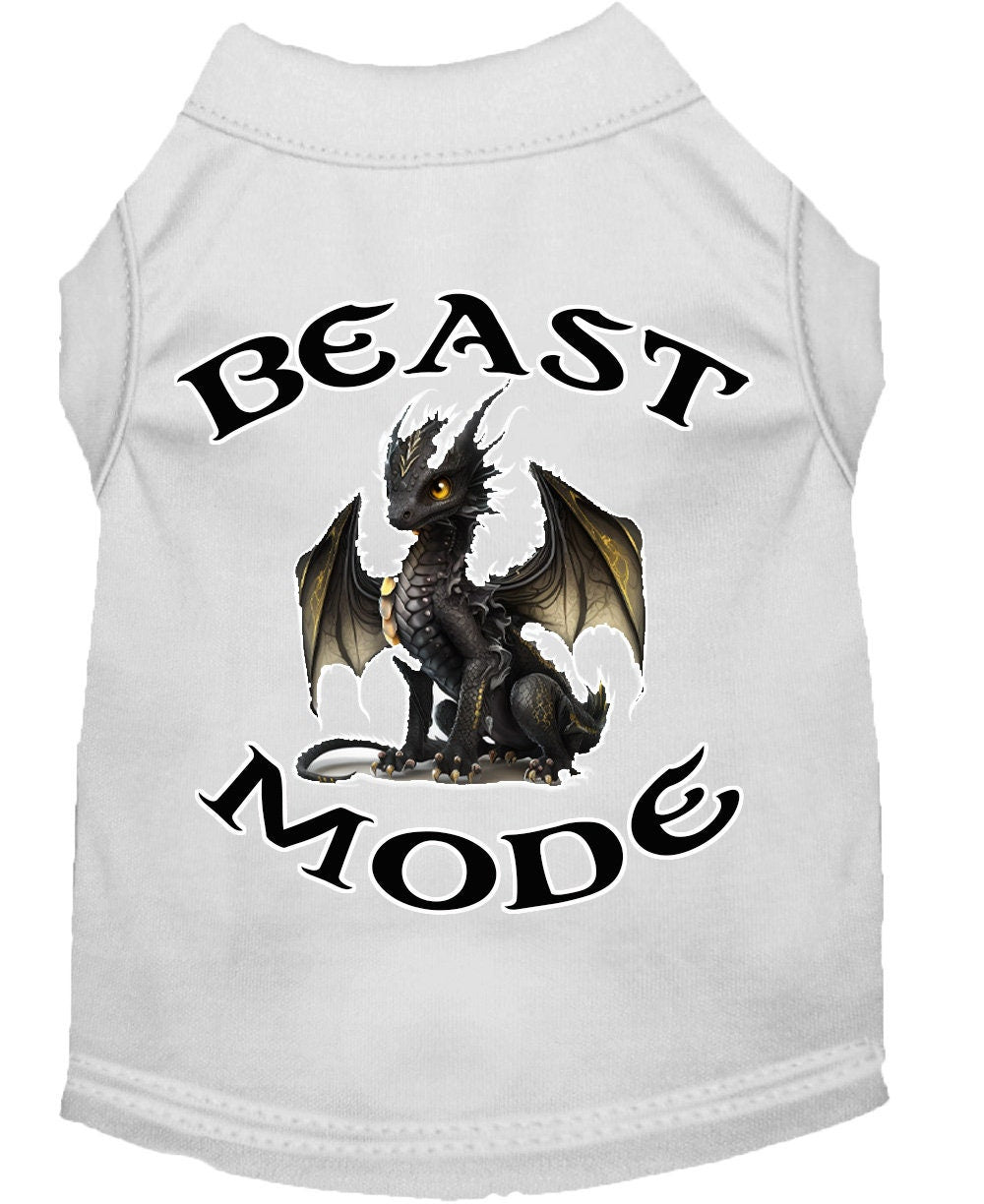 Dog Shirt for Pets 20-115 Pounds, "Beast Mode Dragon"