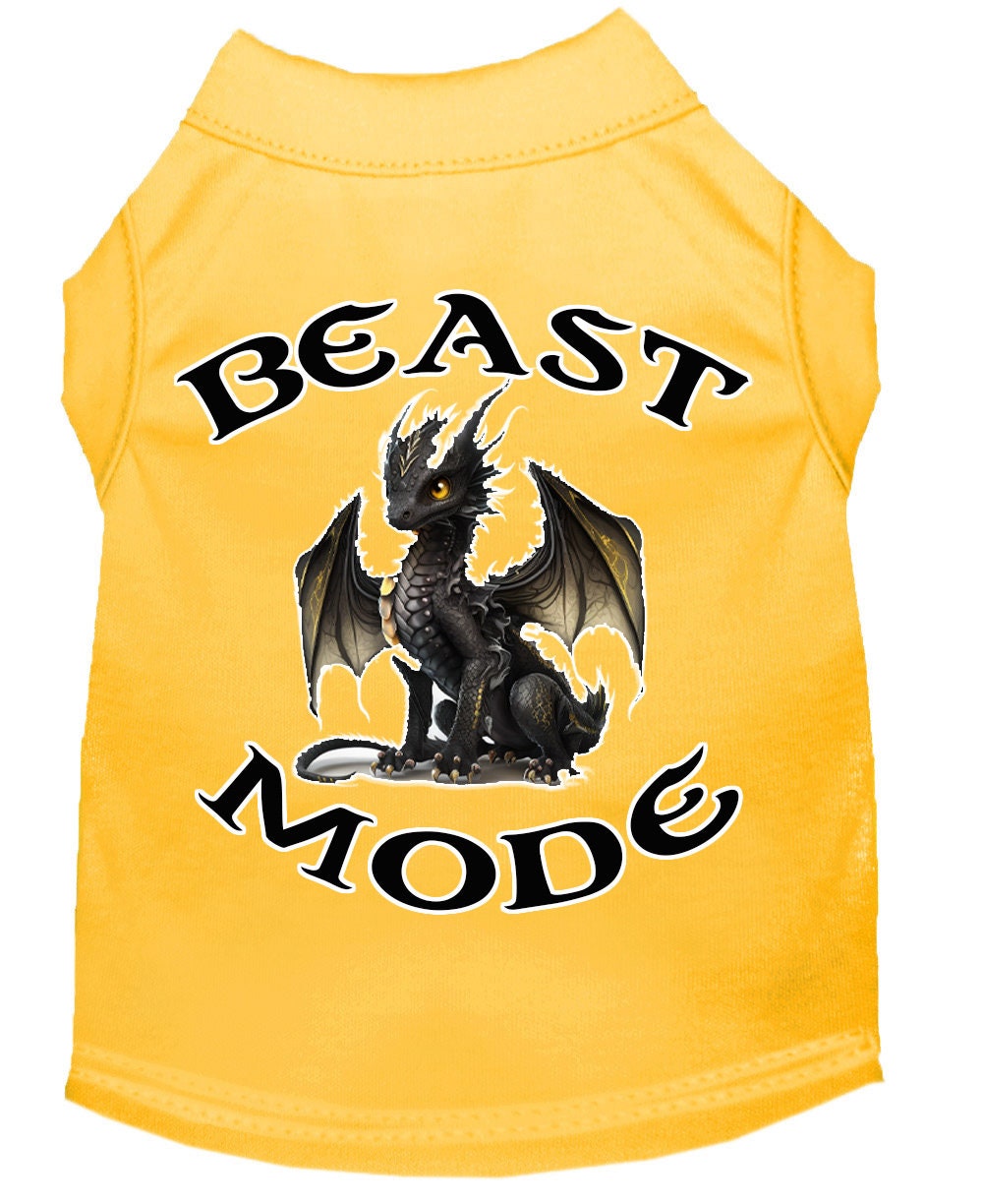 Dog Shirt for Pets 20-115 Pounds, "Beast Mode Dragon"