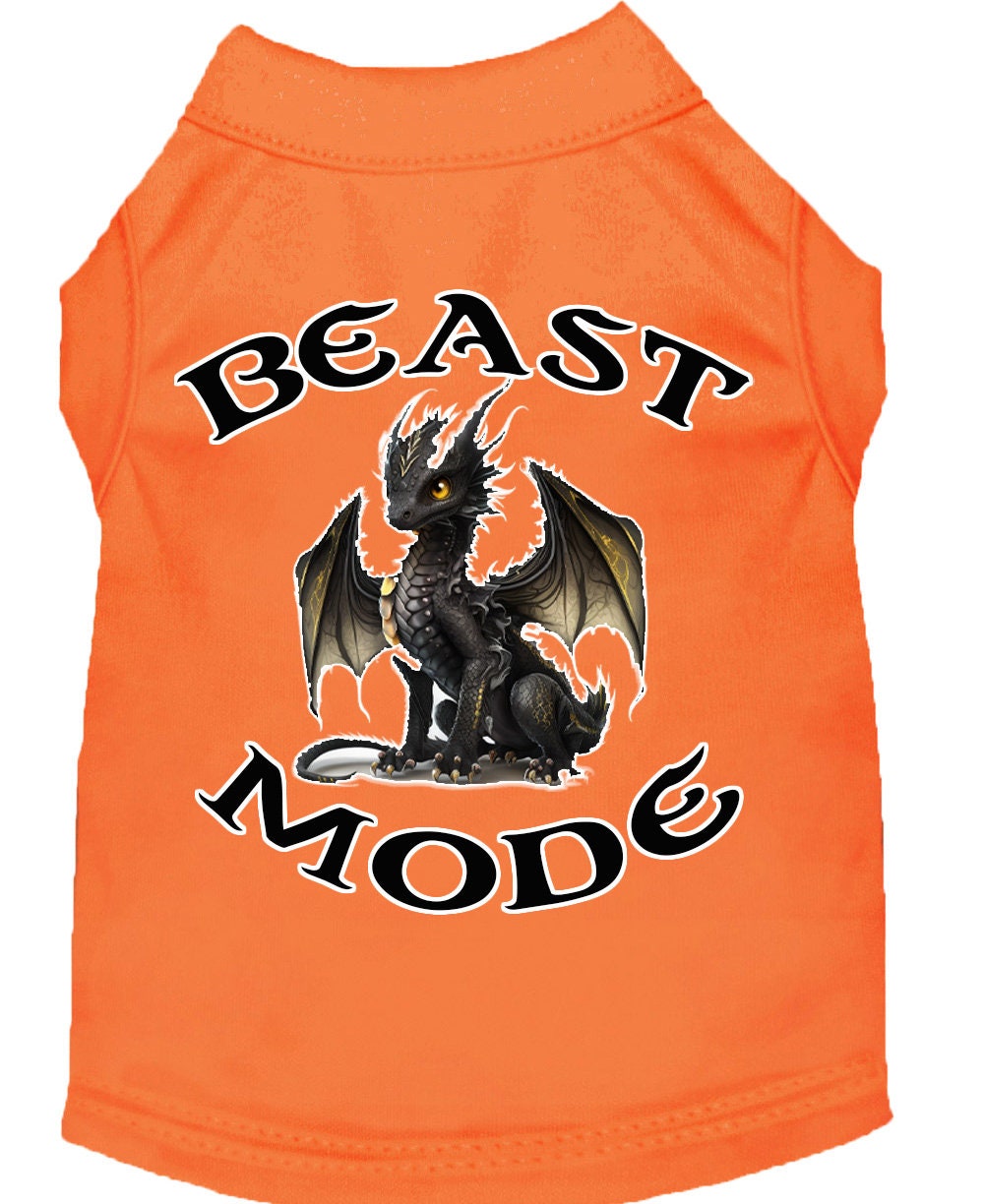 Dog Shirt for Pets 20-115 Pounds, "Beast Mode Dragon"