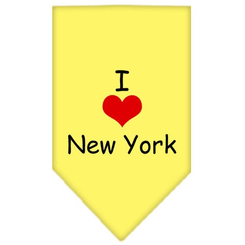 Pet and Dog Bandana Screen Printed, "I Heart NY"