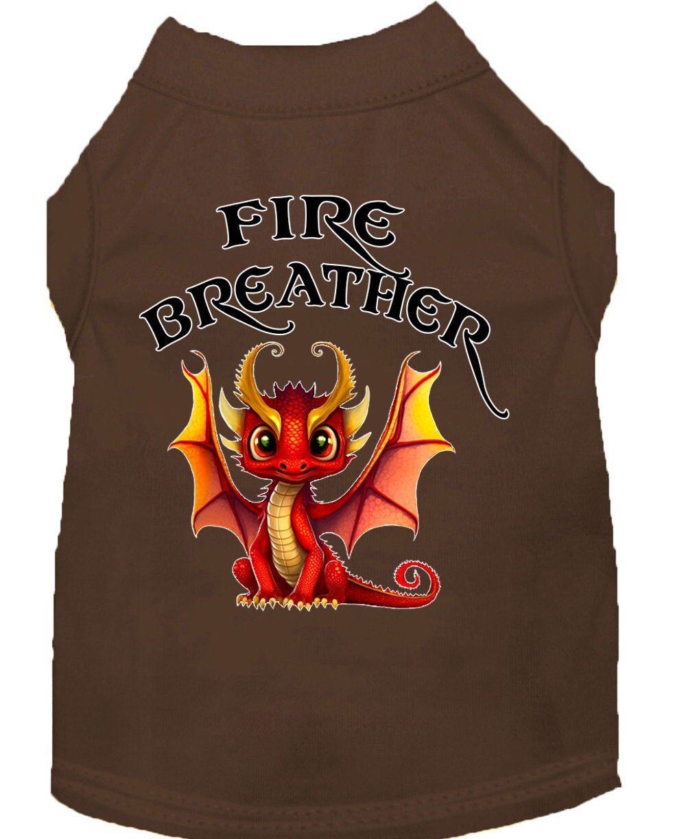 Dog Shirt for Pets 20-115 Pounds, "Fire Breather Dragon"