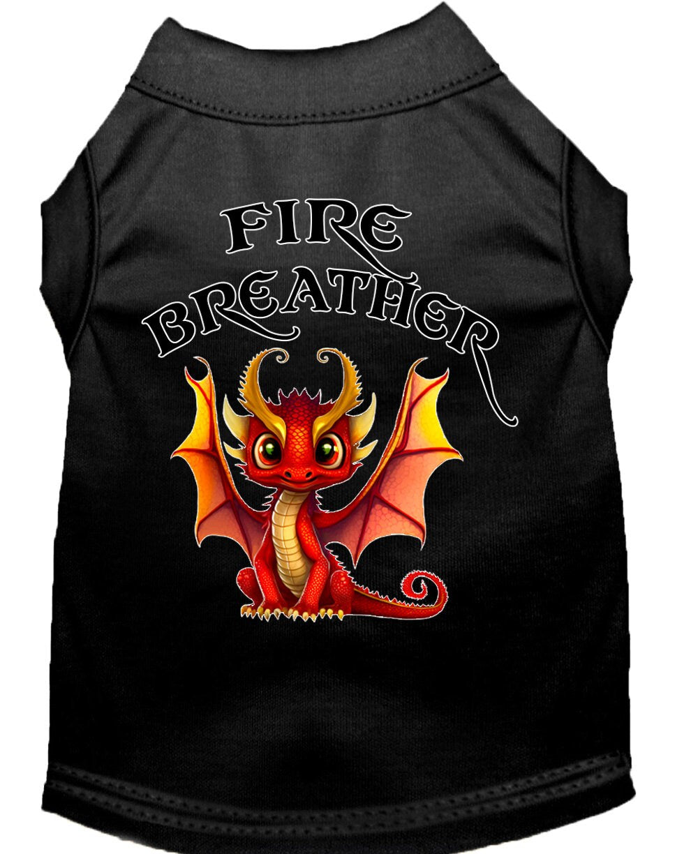 Dog Shirt for Pets 20-115 Pounds, "Fire Breather Dragon"