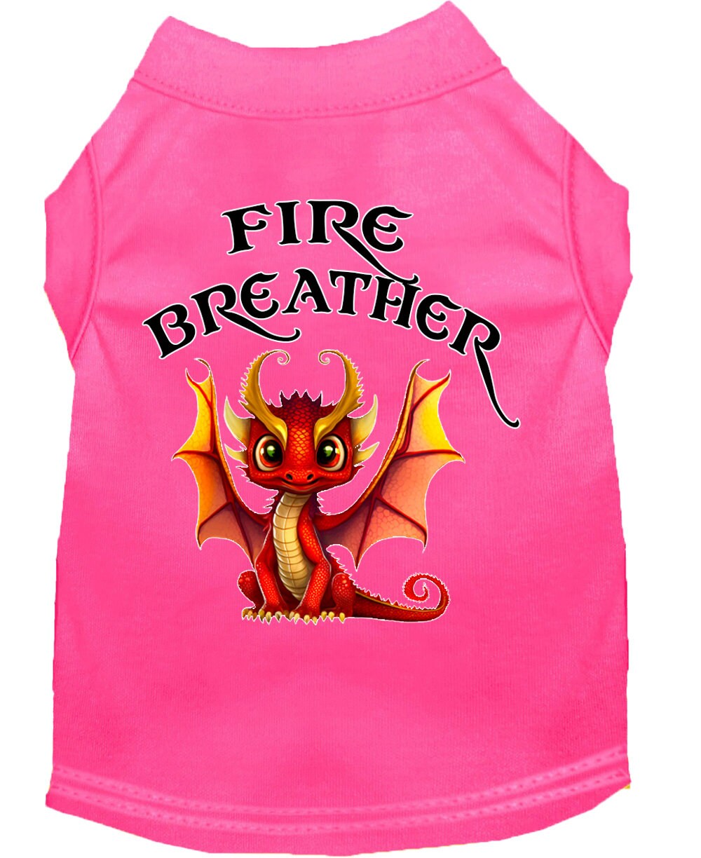 Dog Shirt for Pets 20-115 Pounds, "Fire Breather Dragon"