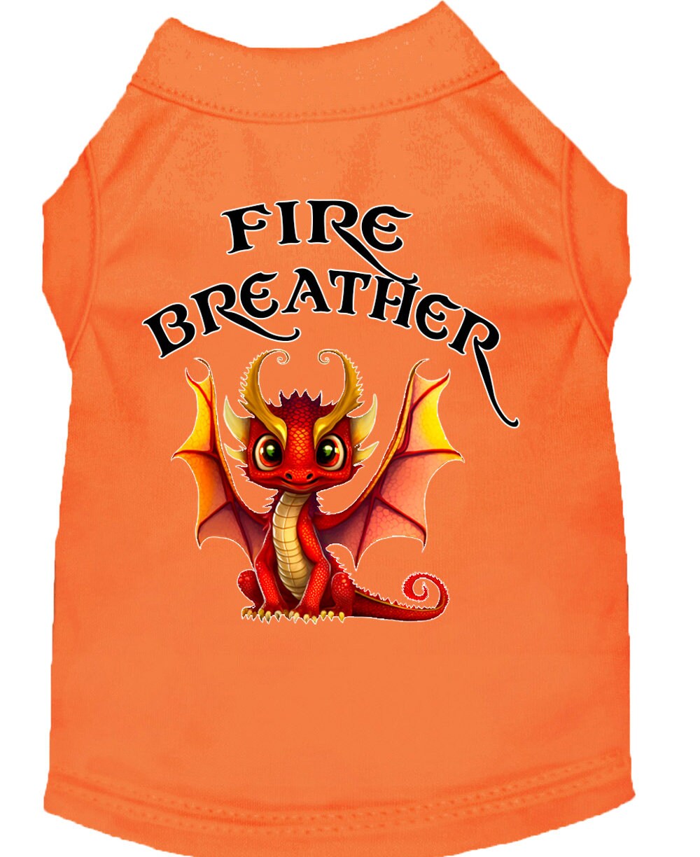 Dog Shirt for Pets 20-115 Pounds, "Fire Breather Dragon"