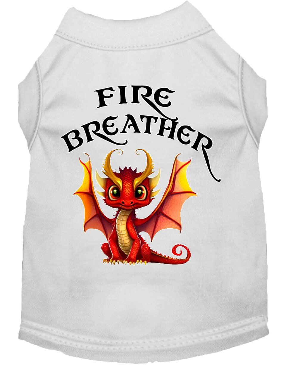 Dog Shirt for Pets 20-115 Pounds, "Fire Breather Dragon"