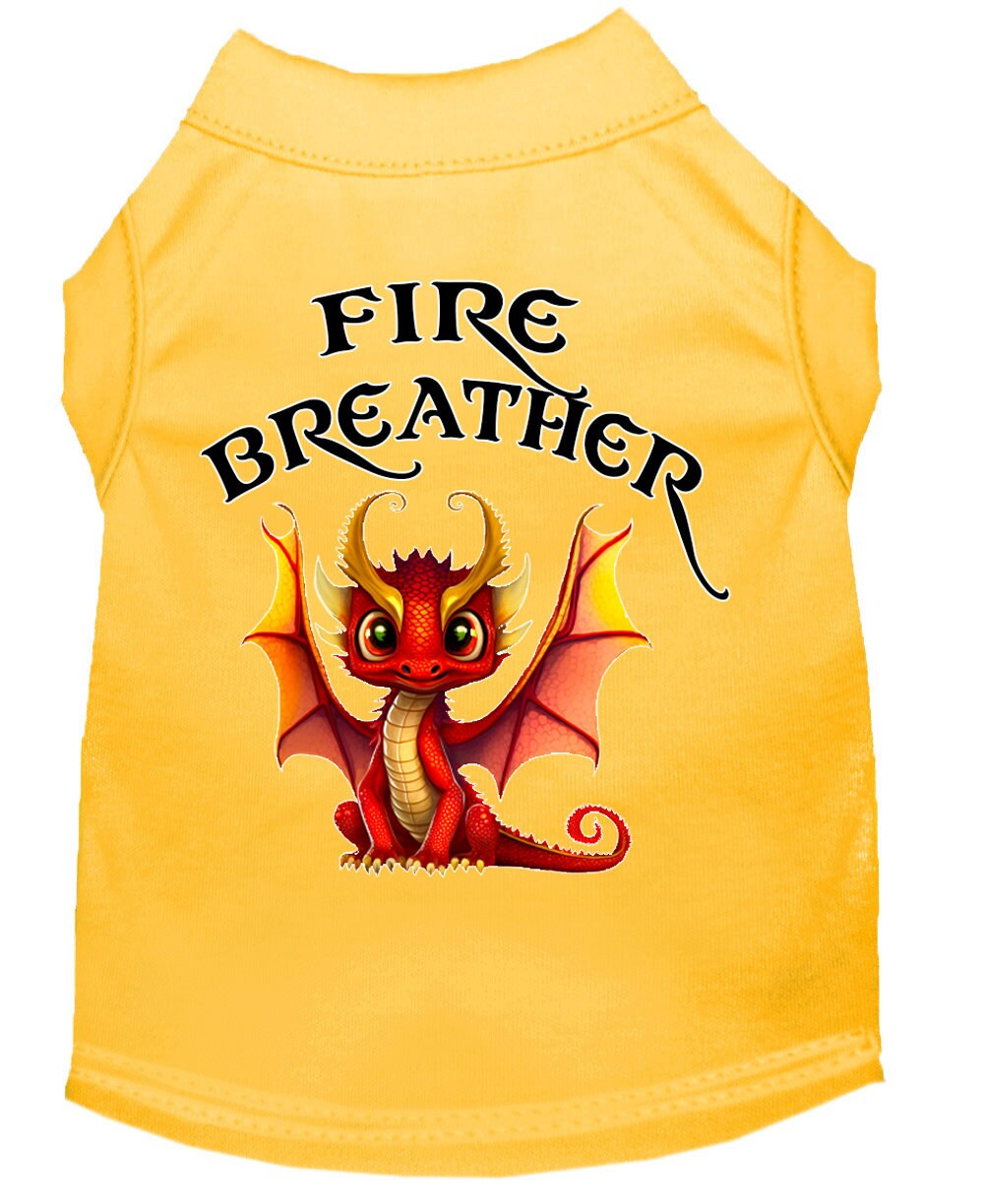 Dog Shirt for Pets 20-115 Pounds, "Fire Breather Dragon"