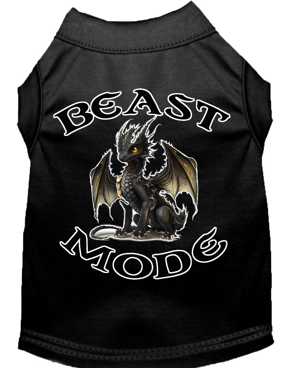 Dog Shirt for Pets 20-115 Pounds, "Beast Mode Dragon"