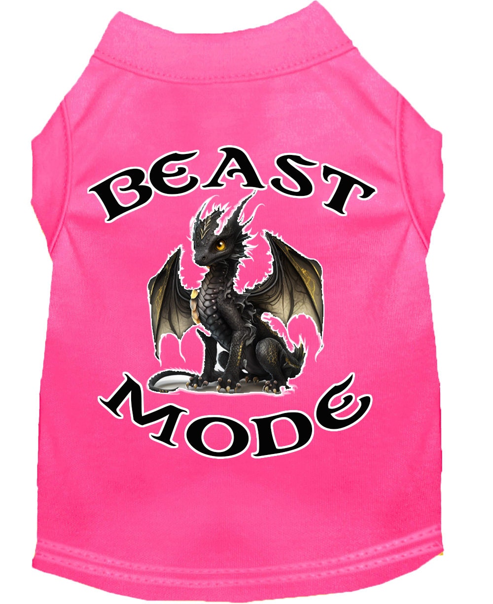 Dog Shirt for Pets 20-115 Pounds, "Beast Mode Dragon"