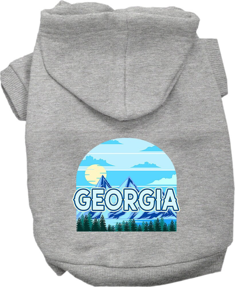 Pet Dog & Cat Screen Printed Hoodie for Small to Medium Pets (Sizes XS-XL), "Georgia Trailblazer"