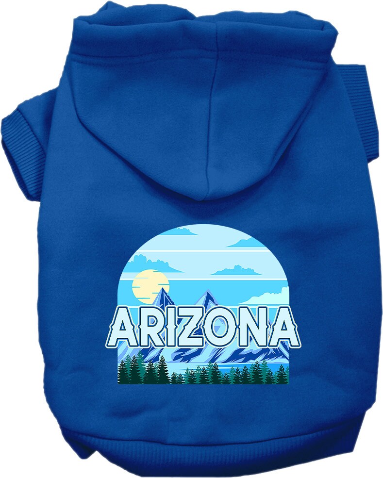 Pet Dog & Cat Screen Printed Hoodie for Medium to Large Pets (Sizes 2XL-6XL), "Arizona Trailblazer"