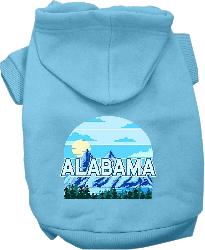 Pet Dog & Cat Screen Printed Hoodie for Medium to Large Pets (Sizes 2XL-6XL), "Alabama Trailblazer"