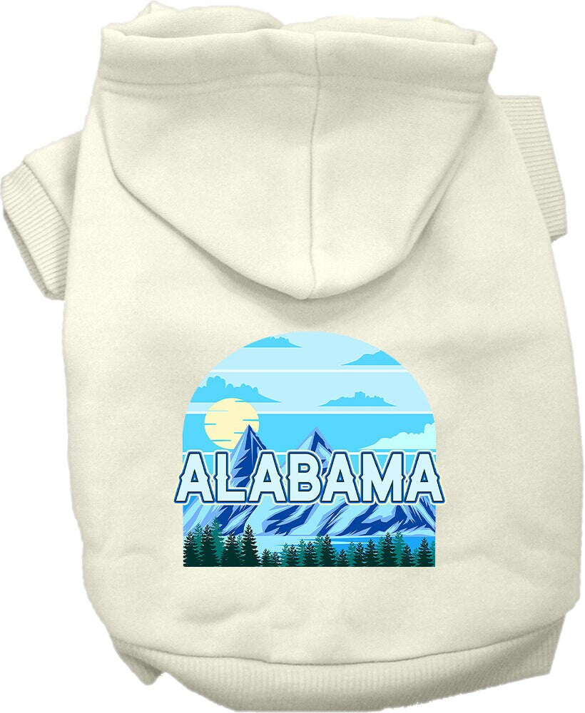 Pet Dog & Cat Screen Printed Hoodie for Medium to Large Pets (Sizes 2XL-6XL), "Alabama Trailblazer"