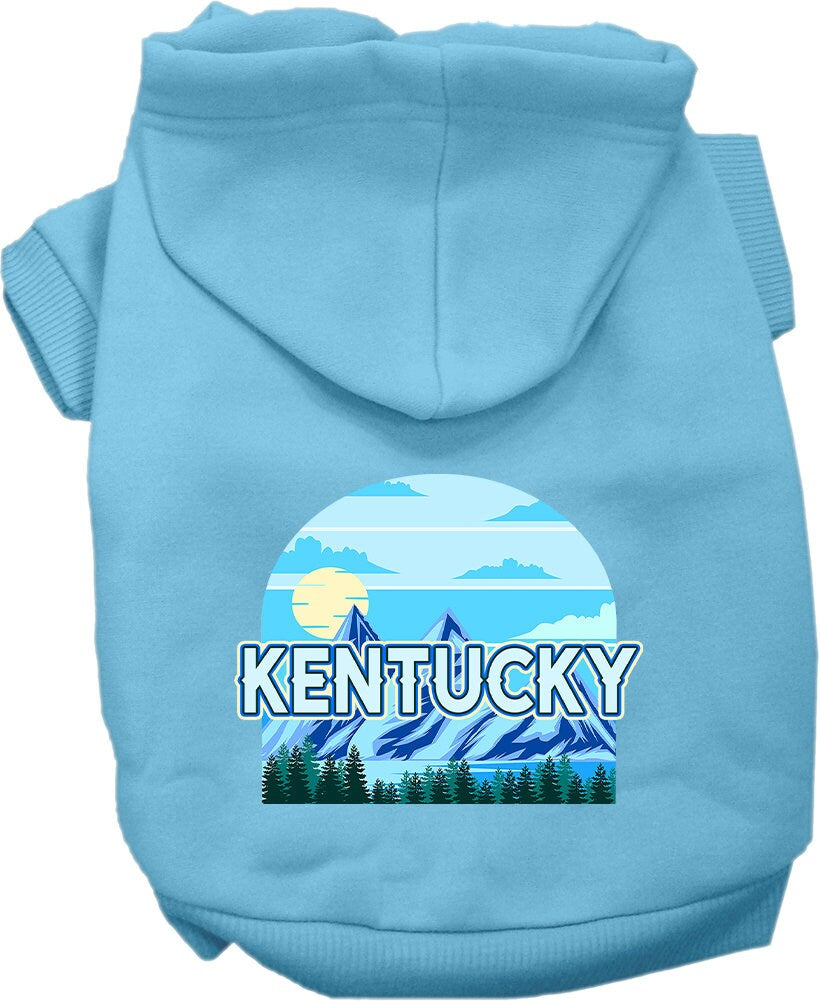 Pet Dog & Cat Screen Printed Hoodie for Small to Medium Pets (Sizes XS-XL), "Kentucky Trailblazer"