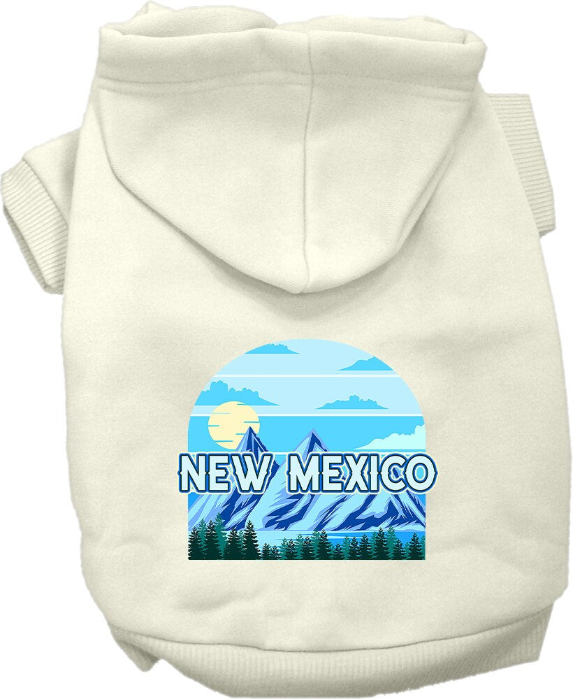 Pet Dog & Cat Screen Printed Hoodie for Medium to Large Pets (Sizes 2XL-6XL), "New Mexico Trailblazer"