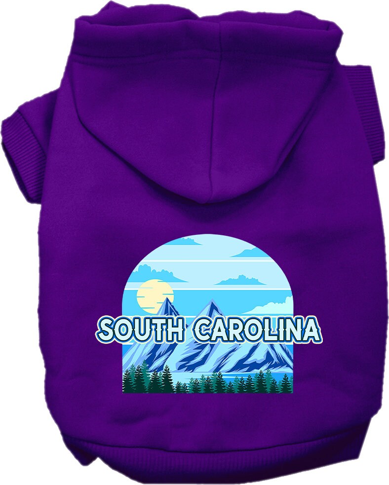 Pet Dog & Cat Screen Printed Hoodie for Medium to Large Pets (Sizes 2XL-6XL), "South Carolina Trailblazer"