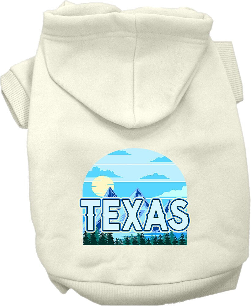 Pet Dog & Cat Screen Printed Hoodie for Medium to Large Pets (Sizes 2XL-6XL), "Texas Trailblazer"