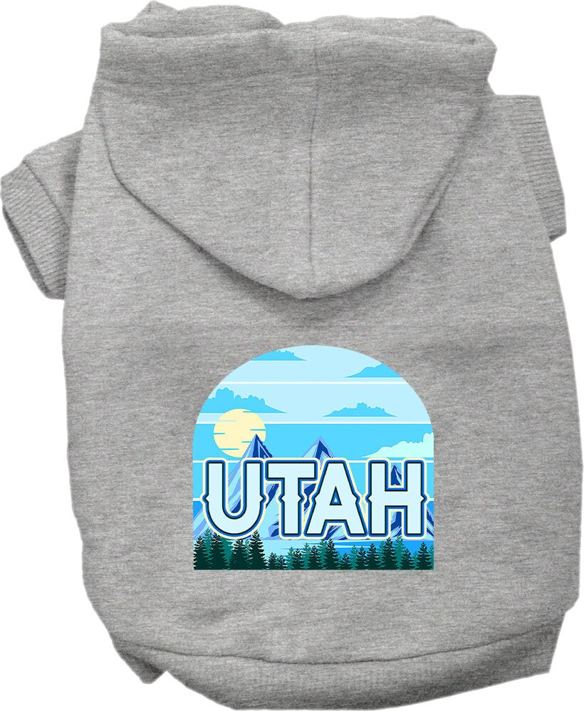 Pet Dog & Cat Screen Printed Hoodie for Medium to Large Pets (Sizes 2XL-6XL), "Utah Trailblazer"