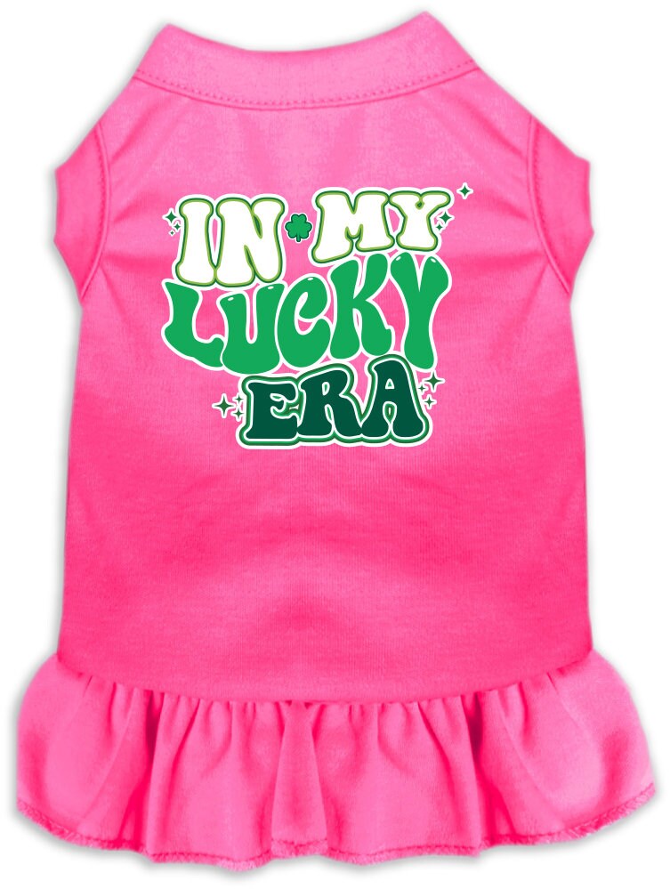 Pet Dog & Cat Screen Printed Dress "In My Lucky Era"