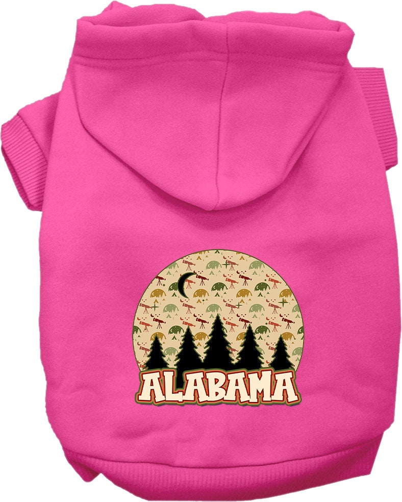 Pet Dog & Cat Screen Printed Hoodie for Small to Medium Pets (Sizes XS-XL), "Alabama Under The Stars"