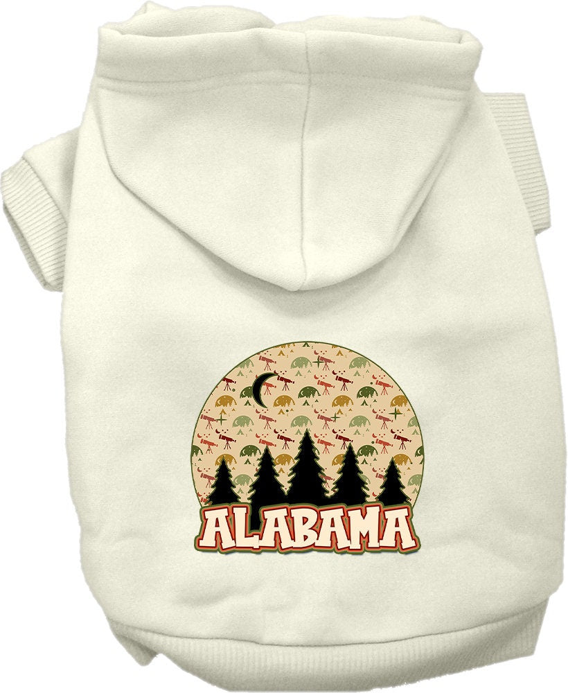 Pet Dog & Cat Screen Printed Hoodie for Small to Medium Pets (Sizes XS-XL), "Alabama Under The Stars"