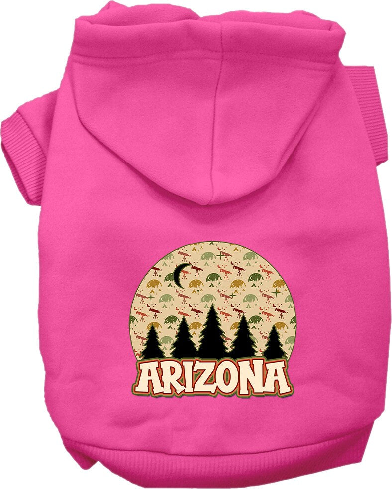 Pet Dog & Cat Screen Printed Hoodie for Medium to Large Pets (Sizes 2XL-6XL), "Arizona Under The Stars"