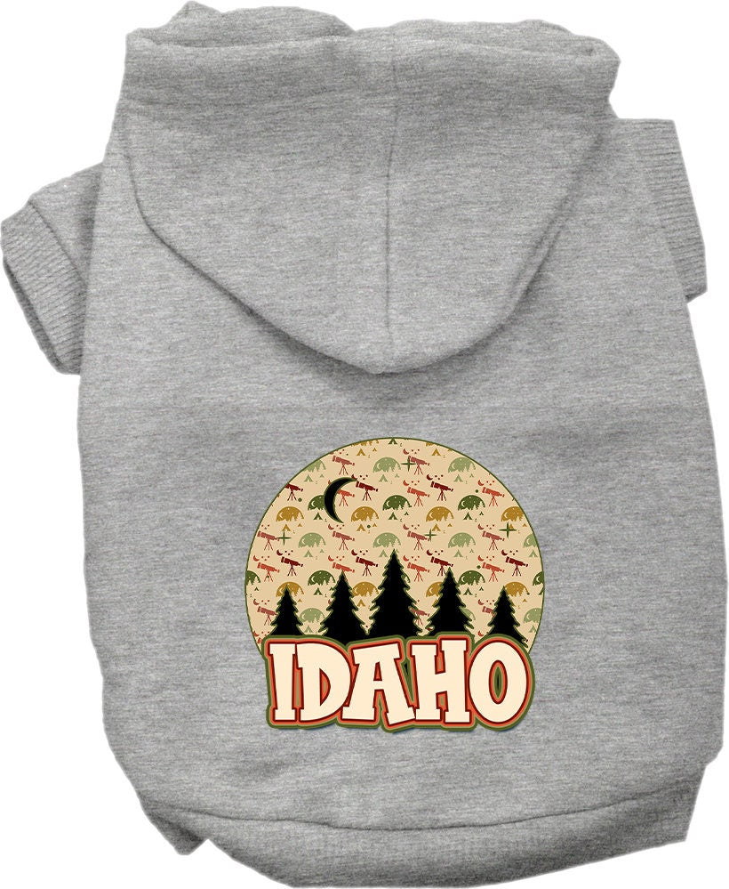 Pet Dog & Cat Screen Printed Hoodie for Medium to Large Pets (Sizes 2XL-6XL), "Idaho Under The Stars"