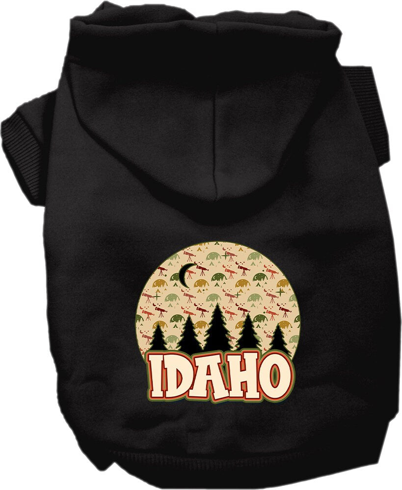 Pet Dog & Cat Screen Printed Hoodie for Small to Medium Pets (Sizes XS-XL), "Idaho Under The Stars"