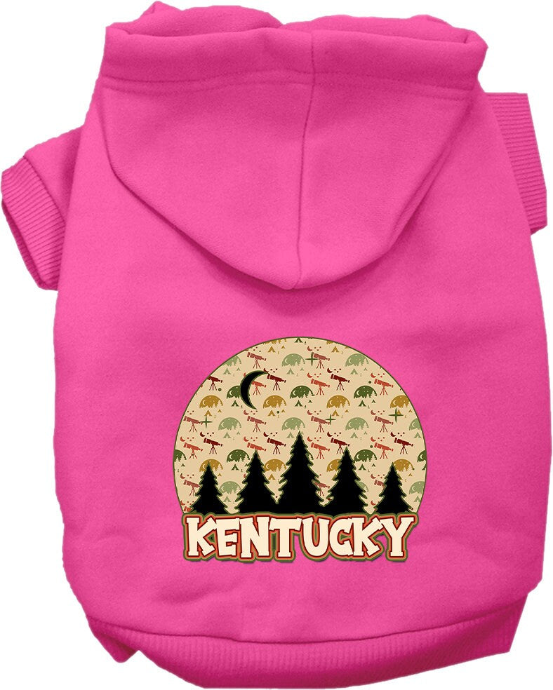 Pet Dog & Cat Screen Printed Hoodie for Small to Medium Pets (Sizes XS-XL), "Kentucky Under The Stars"