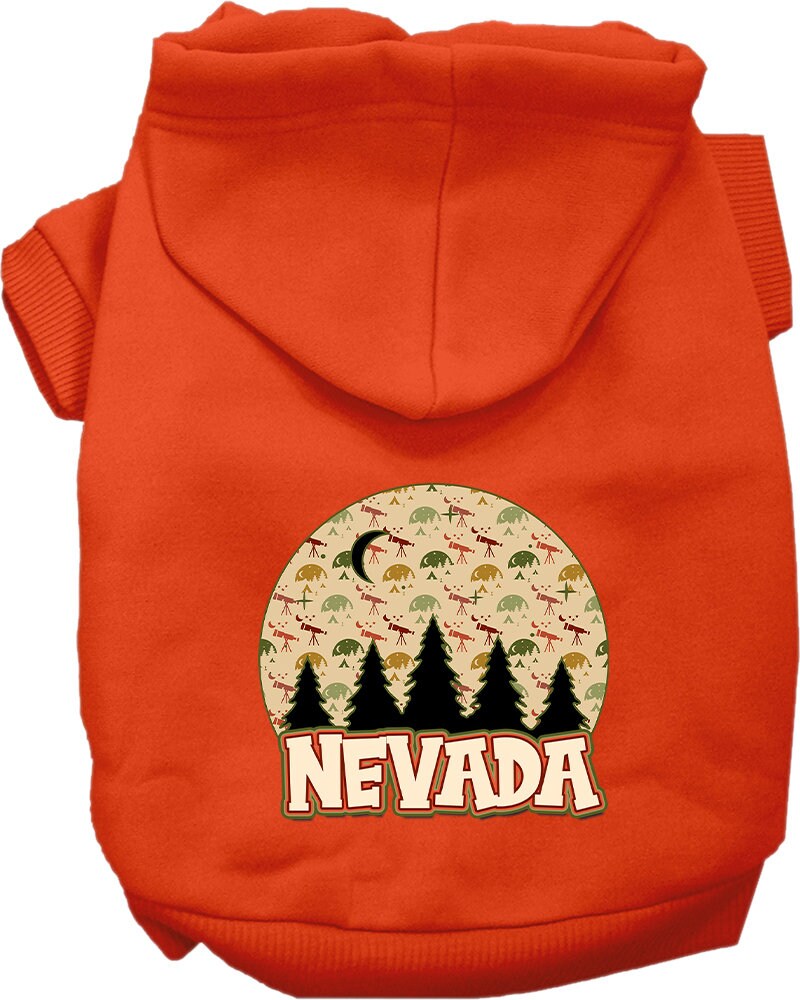 Pet Dog & Cat Screen Printed Hoodie for Medium to Large Pets (Sizes 2XL-6XL), "Nevada  Under The Stars"