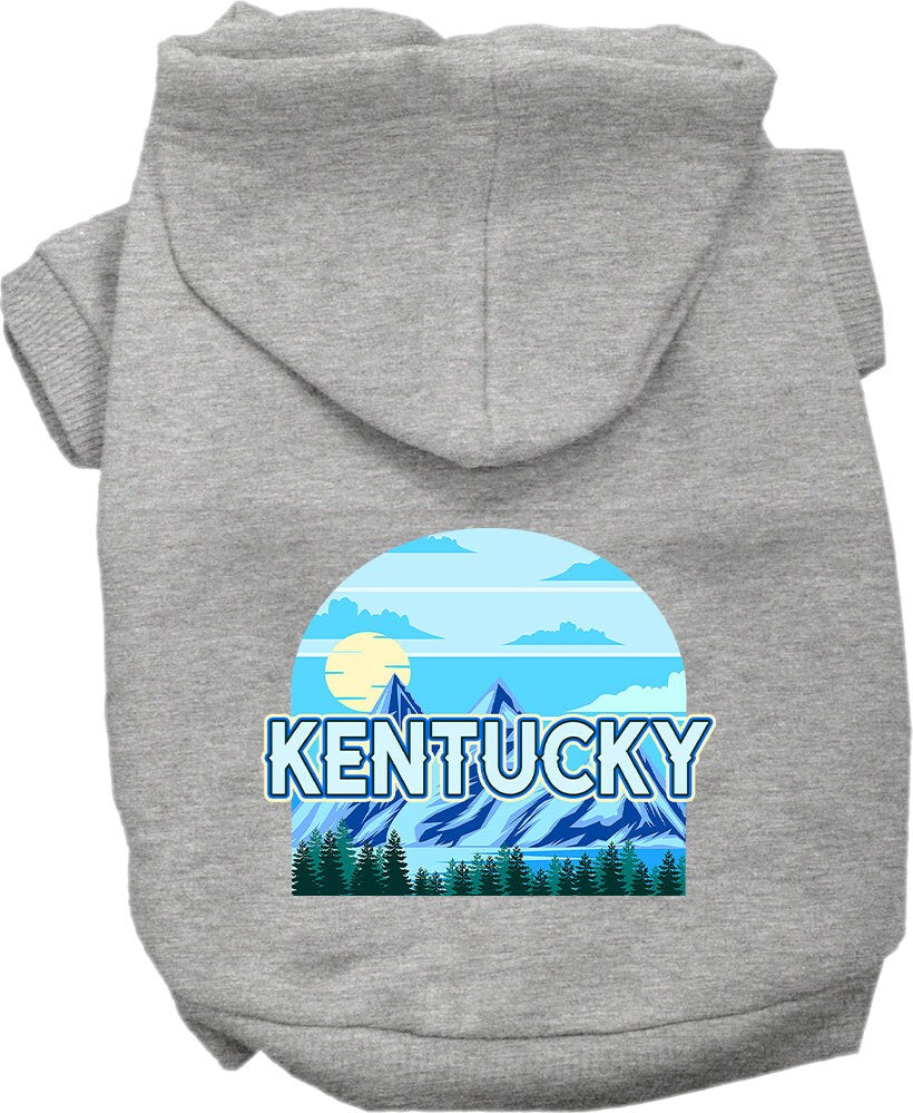 Pet Dog & Cat Screen Printed Hoodie for Small to Medium Pets (Sizes XS-XL), "Kentucky Trailblazer"