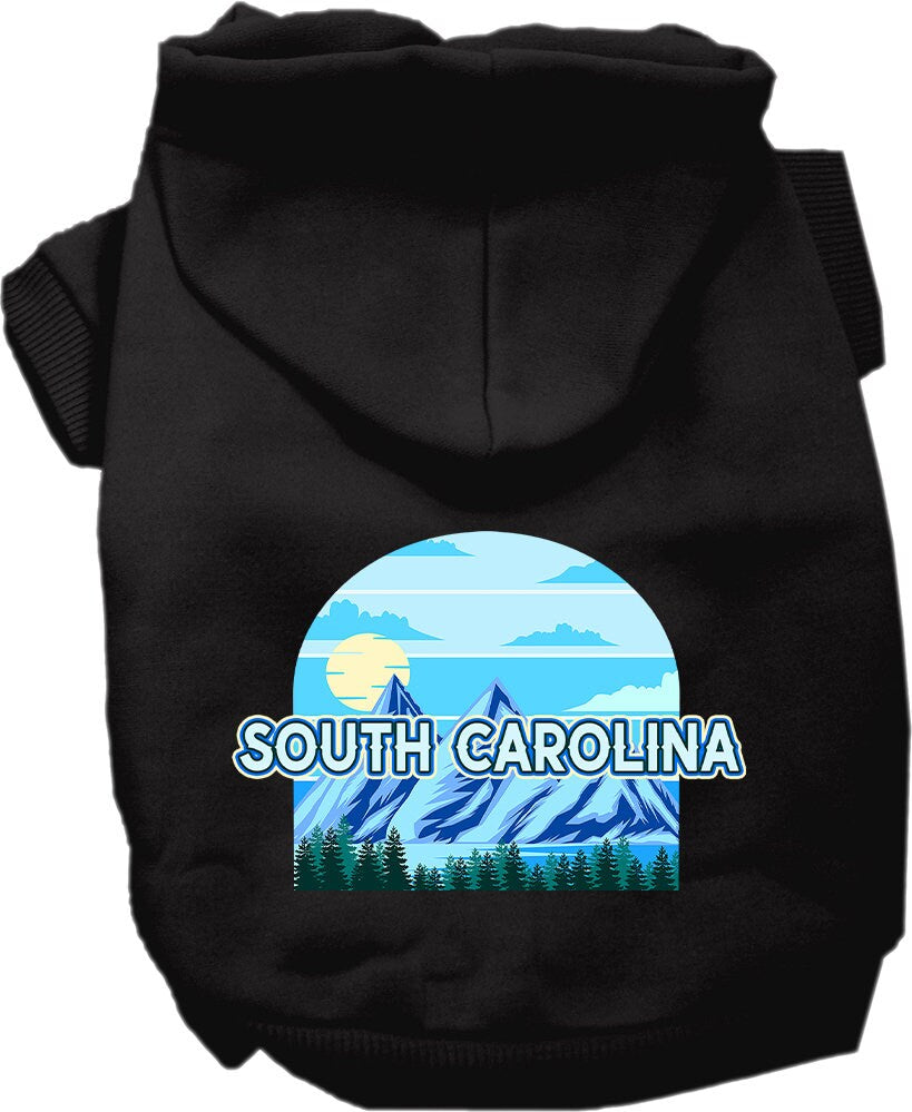 Pet Dog & Cat Screen Printed Hoodie for Medium to Large Pets (Sizes 2XL-6XL), "South Carolina Trailblazer"