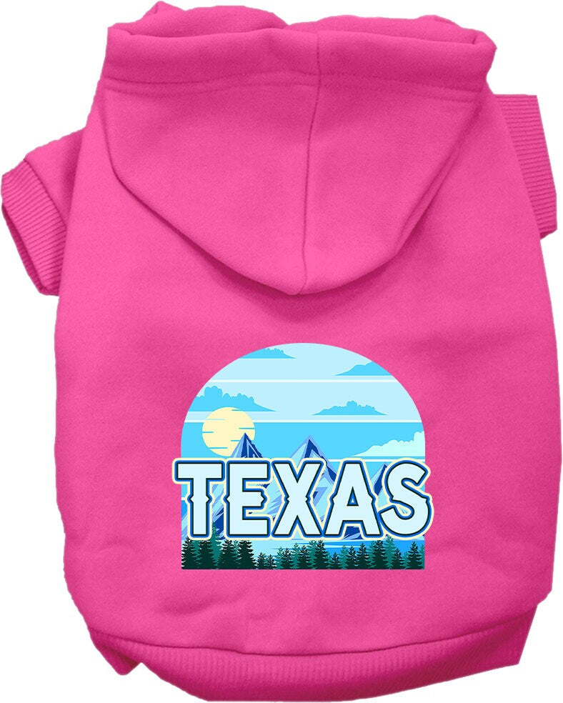 Pet Dog & Cat Screen Printed Hoodie for Medium to Large Pets (Sizes 2XL-6XL), "Texas Trailblazer"