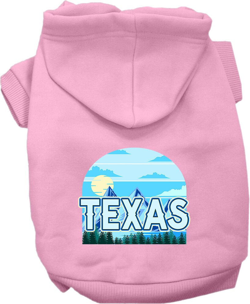 Pet Dog & Cat Screen Printed Hoodie for Medium to Large Pets (Sizes 2XL-6XL), "Texas Trailblazer"