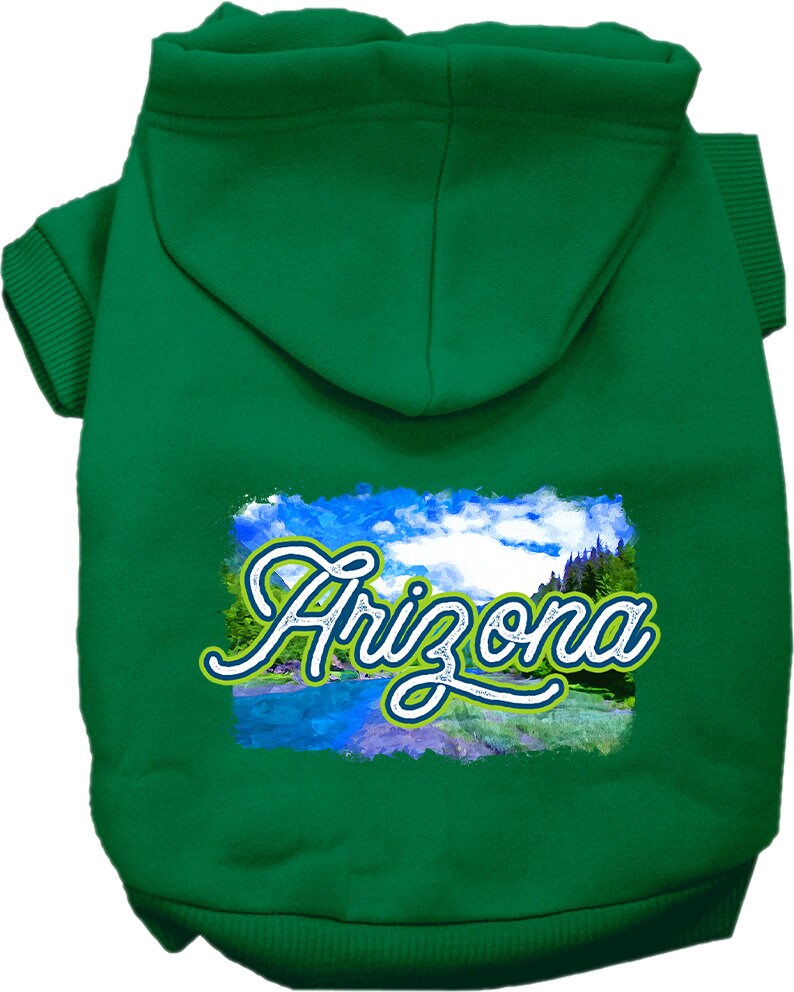 Pet Dog & Cat Screen Printed Hoodie for Small to Medium Pets (Sizes XS-XL), "Arizona Summer"