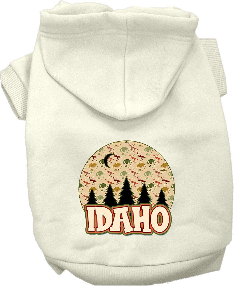 Pet Dog & Cat Screen Printed Hoodie for Small to Medium Pets (Sizes XS-XL), "Idaho Under The Stars"