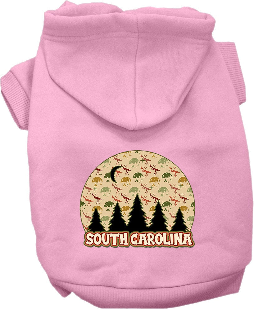 Pet Dog & Cat Screen Printed Hoodie for Medium to Large Pets (Sizes 2XL-6XL), "South Carolina Under The Stars"