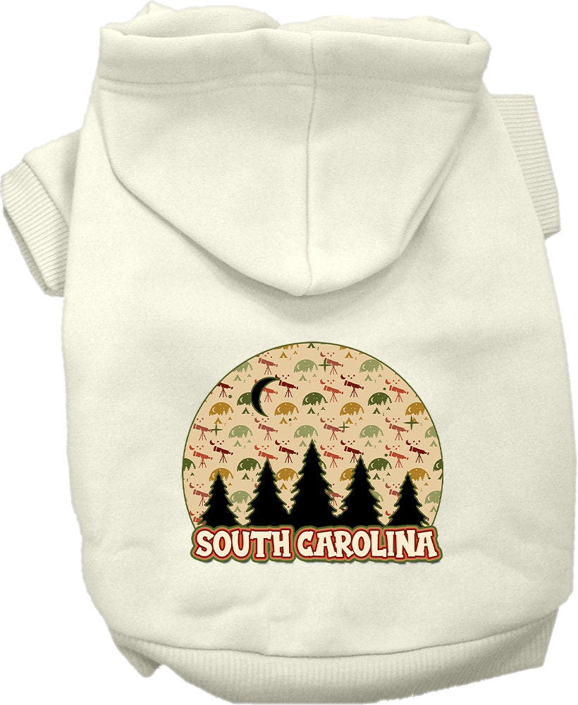 Pet Dog & Cat Screen Printed Hoodie for Medium to Large Pets (Sizes 2XL-6XL), "South Carolina Under The Stars"