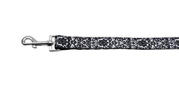 Pet Dog & Cat Nylon Collar or Leash, "Fancy Black and White"