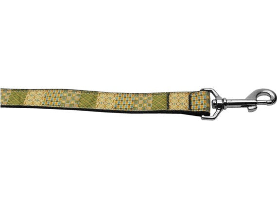 Pet Dog & Cat Nylon Collar or Leash, "Beige Chaos"