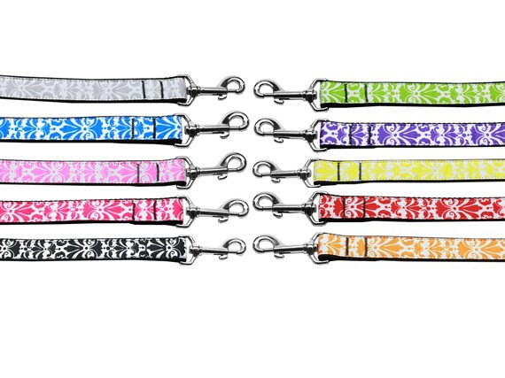 Pet Dog & Cat Nylon Collar, "Damask" *Available in 10 different colors!*